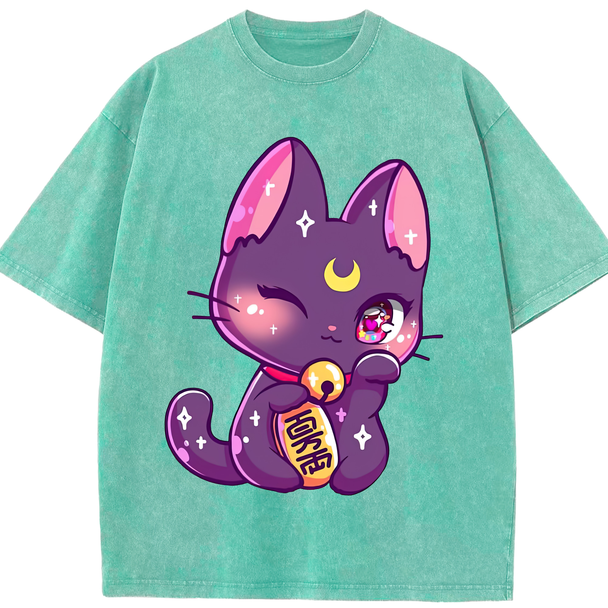 （画像用） 美少女戦士セーラームーン Sailor Moon 綿100% ヴィンテージ風 半袖Tシャツ（フロントプリント）